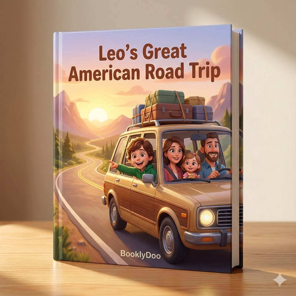 A child proudly holding their personalized storybook